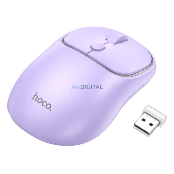 Hoco GM25 vezeték nélküli egér 2,4G 1600 dpi - lila
