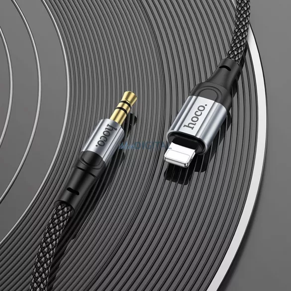 Hoco UPA26 AUX kábel Lightning - 3.5mm jack 1m - fekete