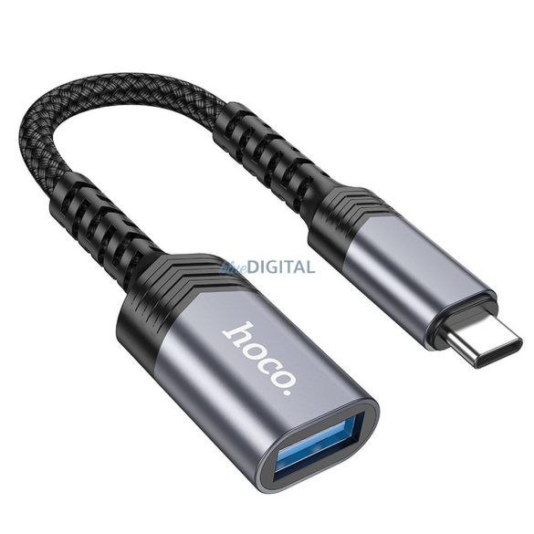 HOCO adapter Type-C (férfi) USB (női) 3.0 UA24 fekete