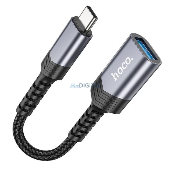 HOCO adapter Type-C (férfi) USB (női) 3.0 UA24 fekete