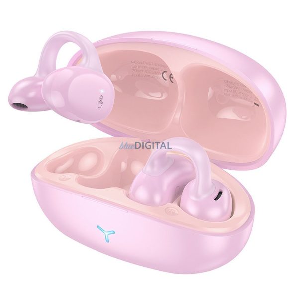 HOCO vezeték nélküli bluetooth headset TWS OWS EW57 rózsaszínű