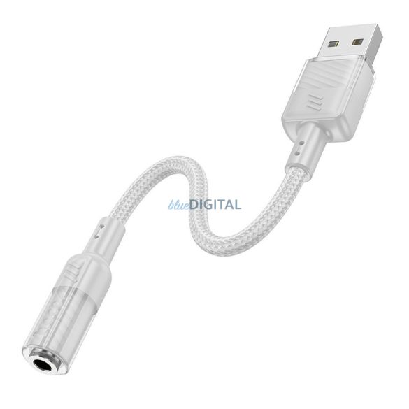 HOCO adapter AUX USB 3,5 mm-es (Female) csatlakozóra Spirit LS37 szürke