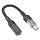 HOCO adapter átlátszó Type-C 3,5 mm-es Spirit LS37 fekete HOCO adapter átlátszó Type-C 3,5 mm-es Spirit LS37 fekete