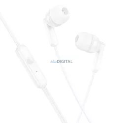 HOCO fülhallgató Jack 3,5mm mikrofon M121 Világos fehér