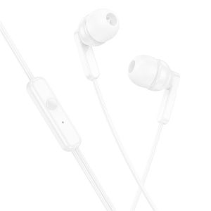HOCO fülhallgató Jack 3,5mm mikrofon M121 Világos fehér