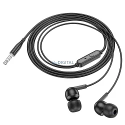   HOCO drót fülhallgató 3,5 mm-es jack mikrofonnal M124 fehér