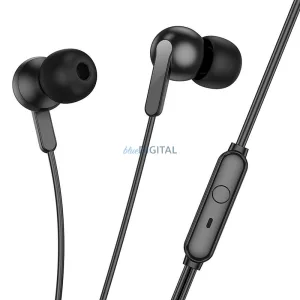 HOCO drót fülhallgató 3,5 mm-es jack mikrofonnal M124 fehér