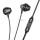 HOCO drót fülhallgató 3,5 mm-es jack mikrofonnal M125 fekete