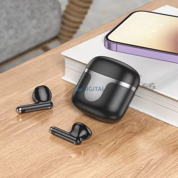 Hoco EQ7 TWS bluetooth vezeték nélküli fülhallgató - fekete