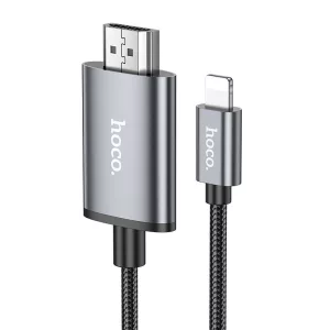 Hoco UA27 Lightning - HDMI kábel 1080p 2m - szürke