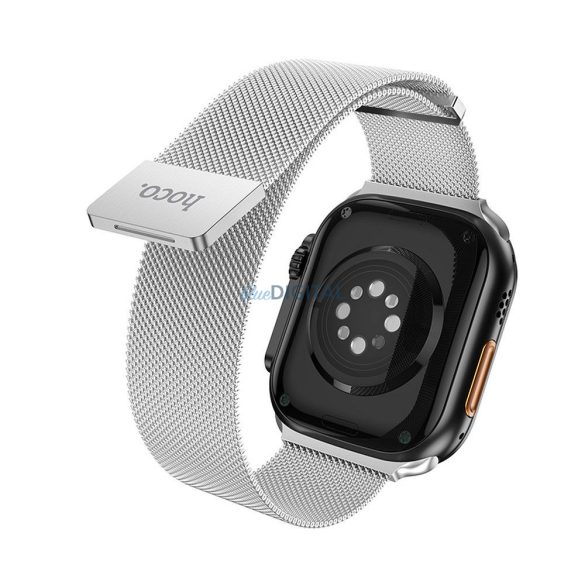 Hoco Magnetic Metal csereszíj Apple Watch 38 / 40 / 41 mm - ezüst színű