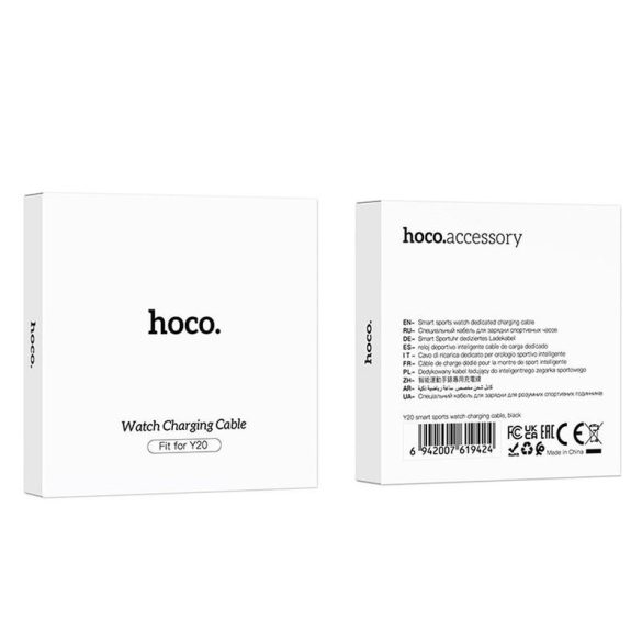 HOCO töltő okosóra Y20 okos sport fekete