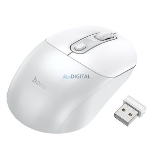 Hoco GM28 vezeték nélküli egér 2.4G - fehér-szürke