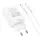 HOCO N33 töltő 2x Type-C + USB-A + Type-C-Lightning kábel PD QC3.0 3A 35W - fehér