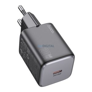 Hoco N40 hálózati töltő 1xUSB-C csatlakozással QC PD 20W - fekete