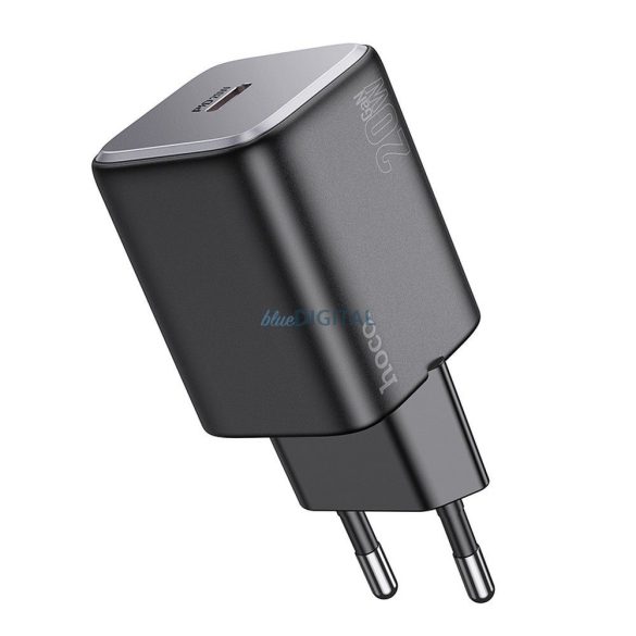 Hoco N40 hálózati töltő 1xUSB-C csatlakozással QC PD 20W - fekete