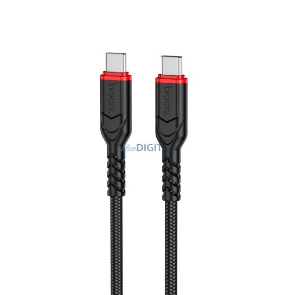 Hoco X59 Type-C - Type-C kábel 60W 3A 300cm - fekete
