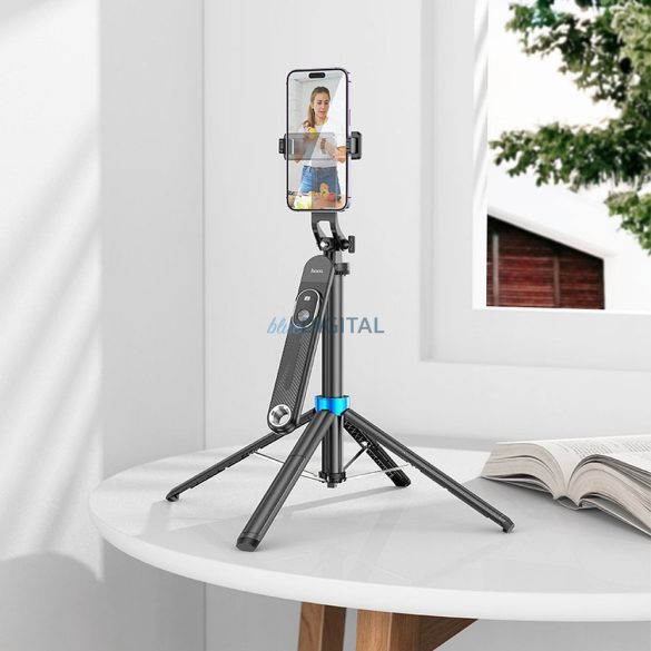 HOCO selfie stick bluetooth remonte vezérléssel K22 fekete