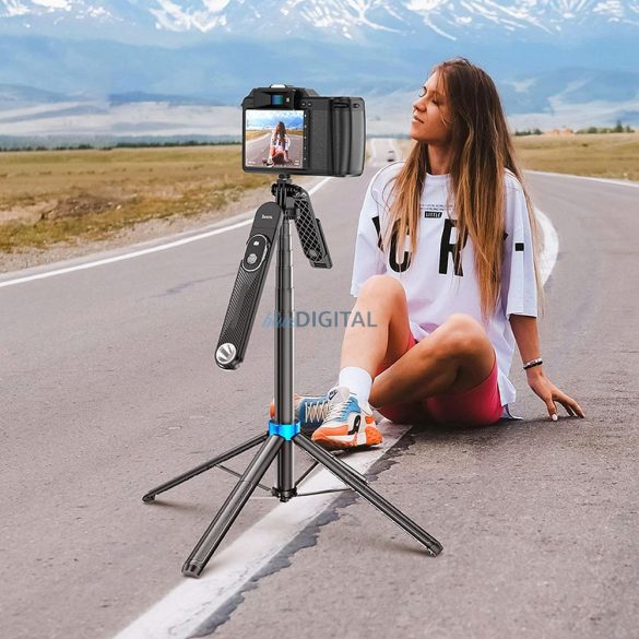 HOCO selfie stick bluetooth remonte vezérléssel K22 fekete