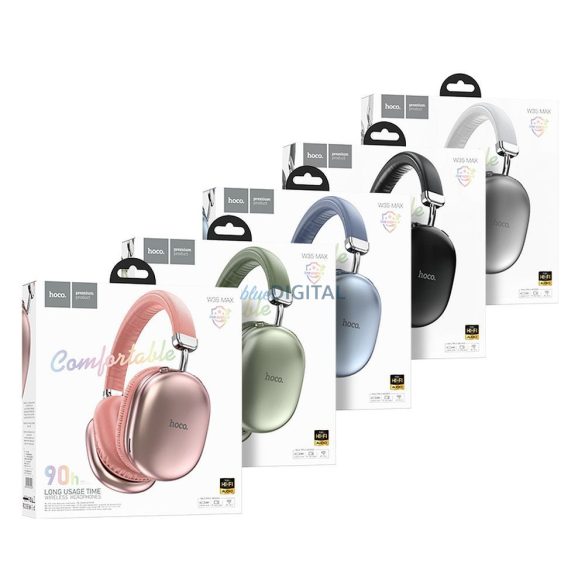 Hoco W35 Bluetooth vezeték nélküli fejhallgató - zöld