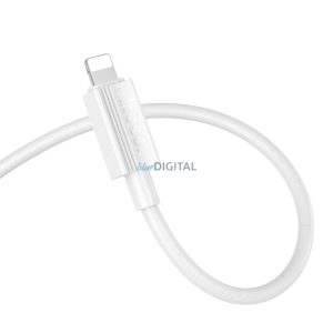 Hoco X107 USB-A - Lightning kábel 2.4A 1m - fehér