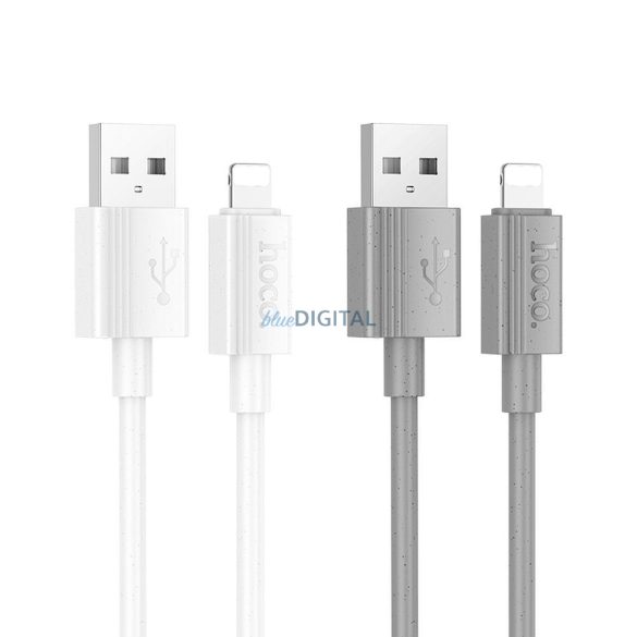 Hoco X107 USB-A - Lightning kábel 2.4A 1m - szürke
