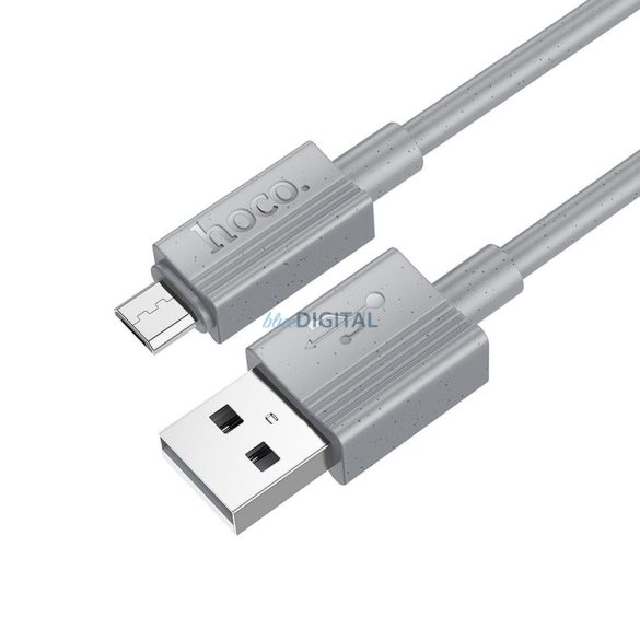 Hoco X107 USB-A - micro USB kábel 2.4A 1m - szürke