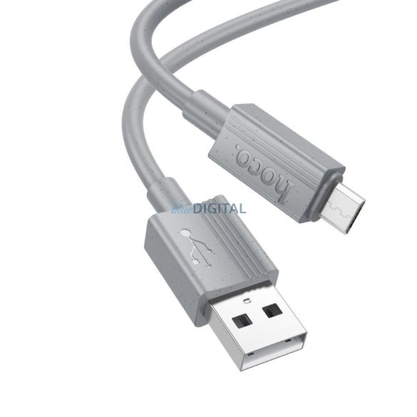 Hoco X107 USB-A - micro USB kábel 2.4A 1m - szürke