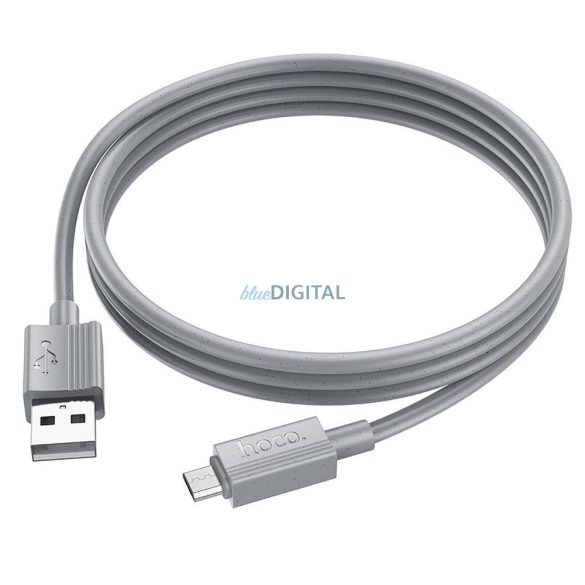 Hoco X107 USB-A - micro USB kábel 2.4A 1m - szürke