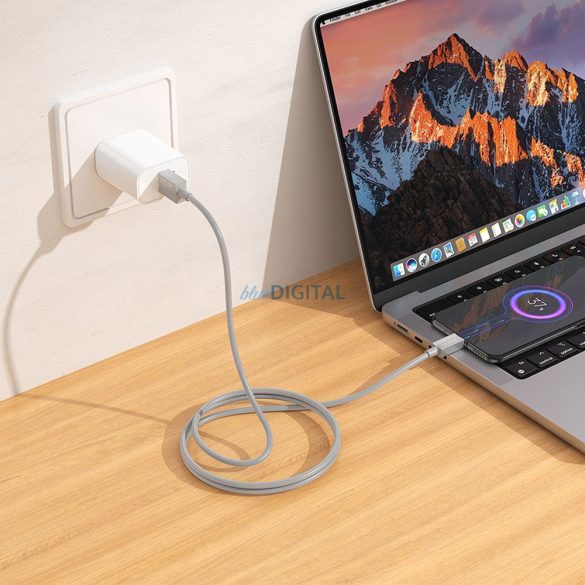 Hoco X107 USB-A - micro USB kábel 2.4A 1m - szürke