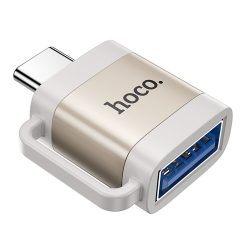 Hoco UA31C adapter Type-C - USB-A 3A OTG - szürke