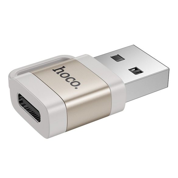 Hoco UA31D adapter USB-A - Type-C 3A OTG - szürke