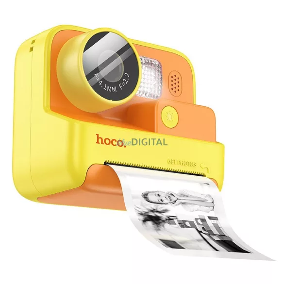 Hoco DV200 digitális gyerek fényképezőgép és nyomtató 1MP 2,0" HD Ready - sárga