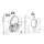 HOCO vezeték nélküli fejhallgató bluetooth ANC W35 Max fehér