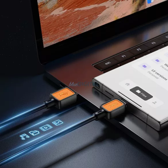 HOCO kábel USB-A - Typ C 3A 3A X108 1 m fekete