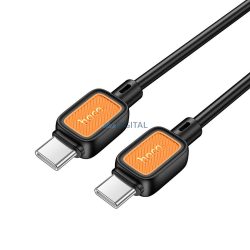   HOCO C típusú kábel C típusú C típusú kábelre 3A 60W X108 1 m fekete