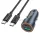 Autótöltő Hoco USB-A + USB C QC3.0 PD 30W + kábel USB C-ről USB C-re Z57A fekete
