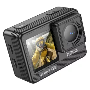 Sports camera Hoco és two screens 1,3" + 2" anti-shake IPS 4K/30fps DV102 fekete
