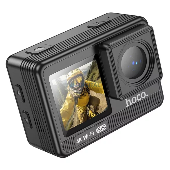Sports camera Hoco és two screens 1,3" + 2" anti-shake IPS 4K/30fps DV102 fekete