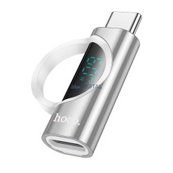   Hoco UA32A Type-C - Lightning adapter 3A 60W - ezüst színű