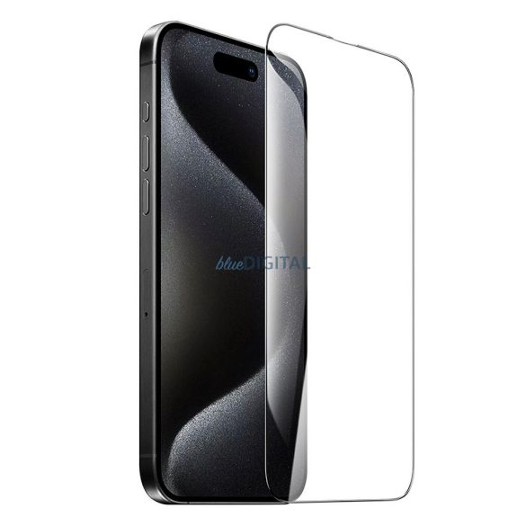 Hoco 5D Guardian Shield edzett üveg fekete szegéllyel iPhone 16 Pro - 10 db