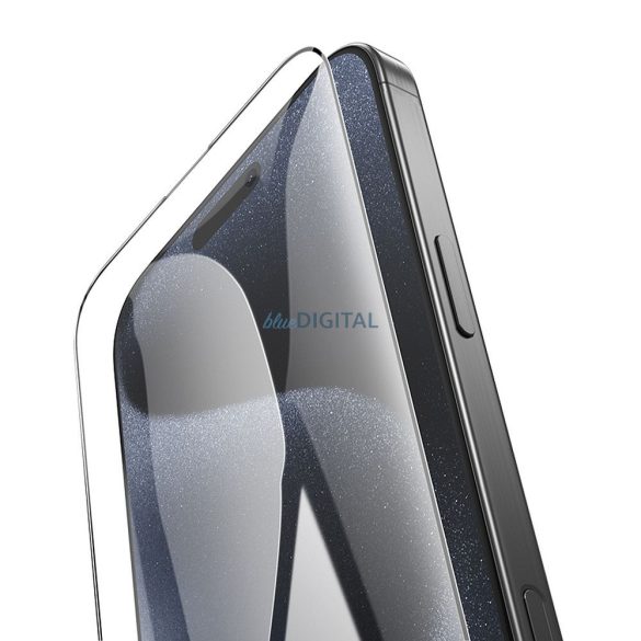Hoco 5D Guardian Shield edzett üveg fekete szegéllyel iPhone 16 Pro - 10 db
