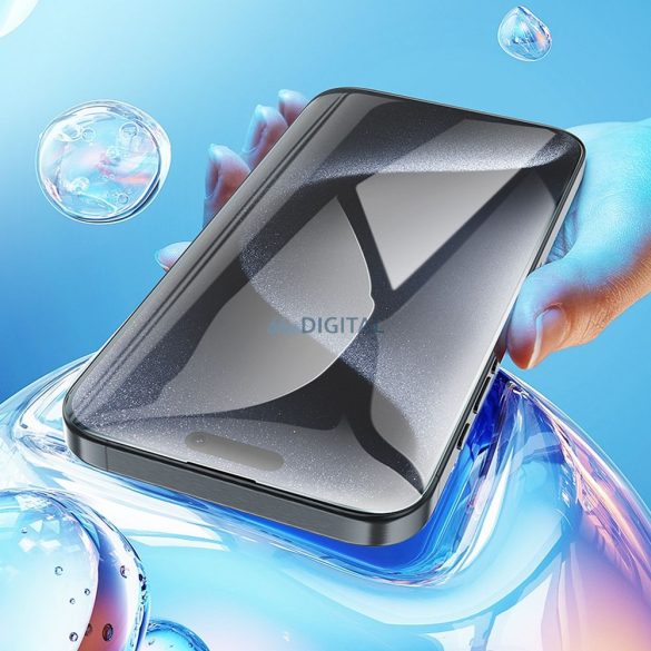 Hoco 5D Guardian Shield edzett üveg fekete szegéllyel iPhone 16 Pro - 10 db