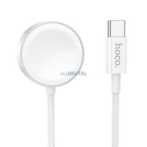 HOCO vezeték nélküli töltő Type C kompatibilis APPLE Watch és SAMSUNG Watch CW59 fehér