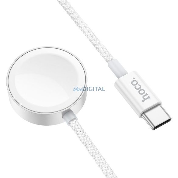 HOCO vezeték nélküli töltő Type C kompatibilis APPLE Watch és SAMSUNG Watch CW59 fehér