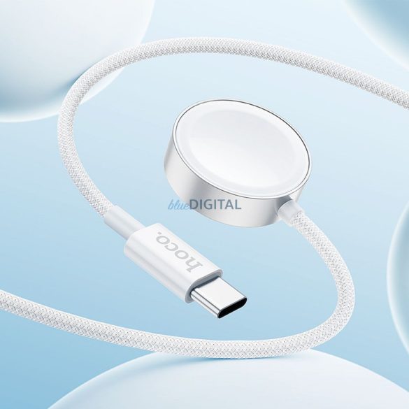 HOCO vezeték nélküli töltő Type C kompatibilis APPLE Watch és SAMSUNG Watch CW59 fehér