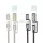 Hoco U138 All-in-one kábel USB-C / Lightning - USB-C / LED-fény PD 3A 60W 1,2 m - fekete