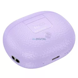  Hoco EQ23 TWS Bluetooth vezeték nélküli fülhallgató - lila