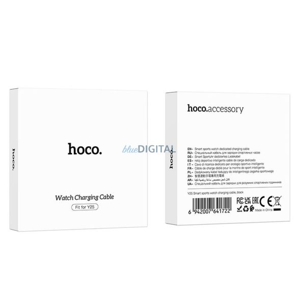 HOCO Y25 okosóra töltőkábel 0.6m - fekete