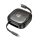 Hoco U140 Type-C - Lightning/micro USB/Type-C kábel 60W 3A PD 0.95m - fekete Hoco U140 Type-C - Lightning/micro USB/Type-C kábel 60W 3A PD 0.95m - fekete